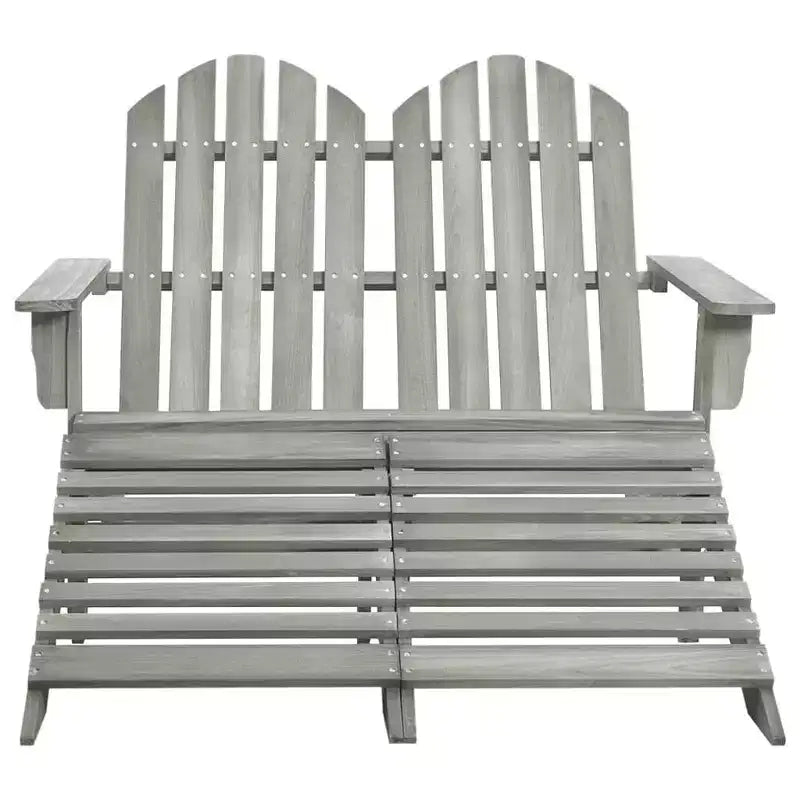 vidaXL Fauteuil Adirondack 2 places avec repose-pieds - Bois de sapin massif - Plusieurs couleurs