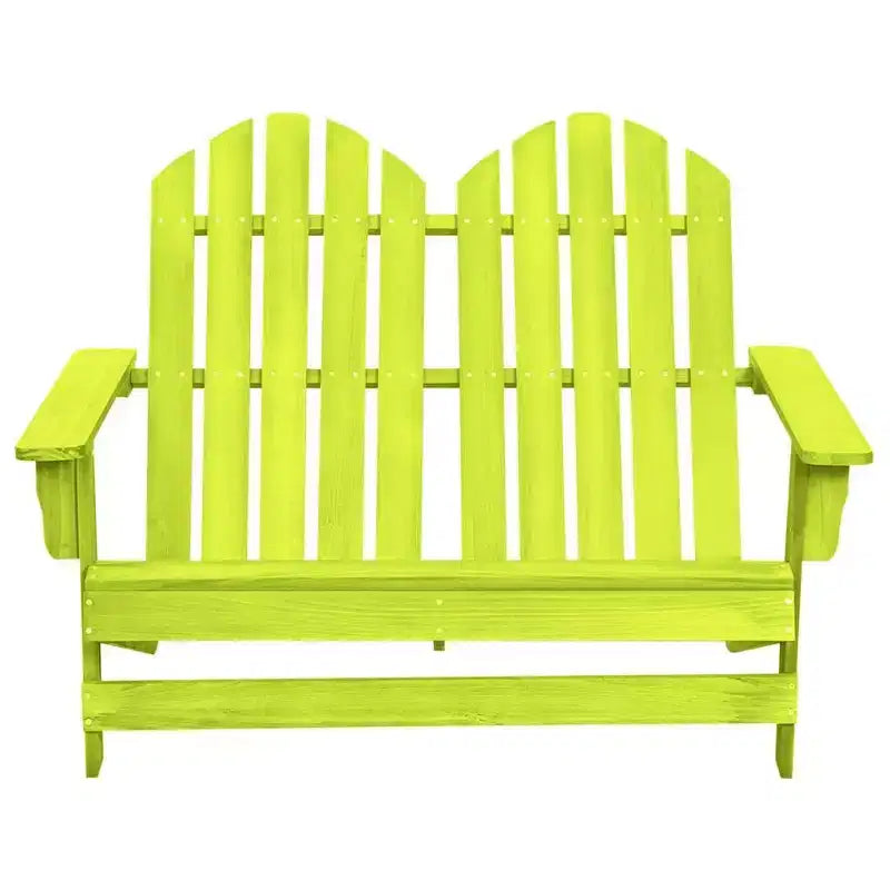 vidaXL Sedia Adirondack da Giardino a 2 Posti Mobili da Esterno in Legno Massello di Abete
