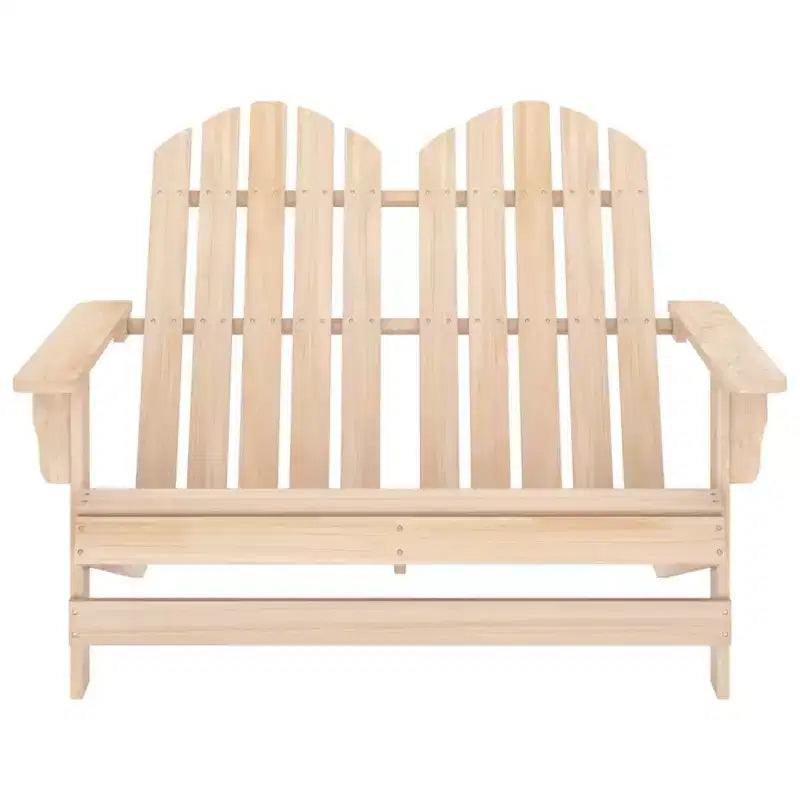 vidaXL Sedia Adirondack da Giardino a 2 Posti Mobili da Esterno in Legno Massello di Abete