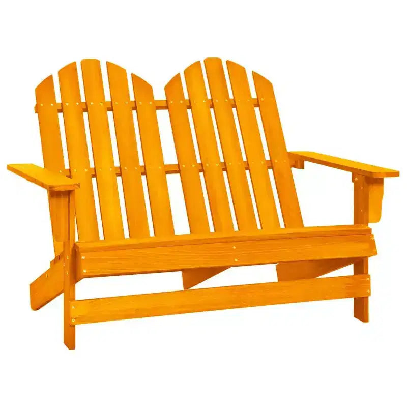 vidaXL Sedia Adirondack da Giardino a 2 Posti Mobili da Esterno in Legno Massello di Abete