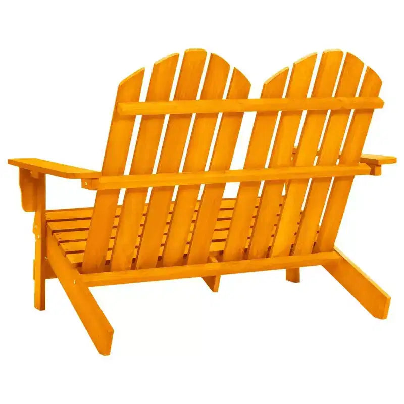 vidaXL Sedia Adirondack da Giardino a 2 Posti Mobili da Esterno in Legno Massello di Abete