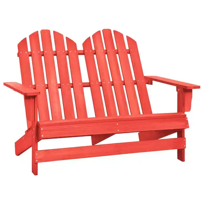 vidaXL Sedia Adirondack da Giardino a 2 Posti Mobili da Esterno in Legno Massello di Abete