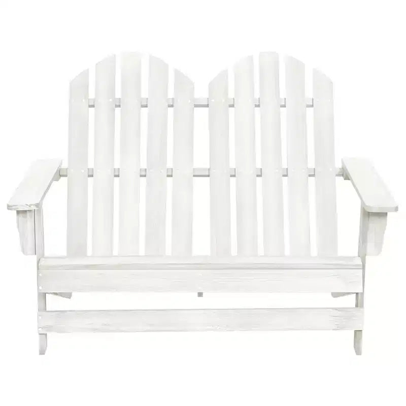 vidaXL Sedia Adirondack da Giardino a 2 Posti Mobili da Esterno in Legno Massello di Abete