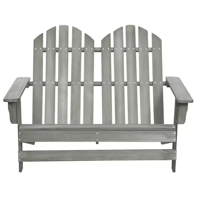 vidaXL Sedia Adirondack da Giardino a 2 Posti Mobili da Esterno in Legno Massello di Abete