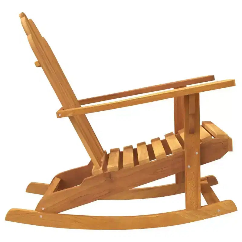 vidaXL Sedie a Dondolo da Giardino Adirondack 2 pz Legno Massello di Teak Arredo Esterni