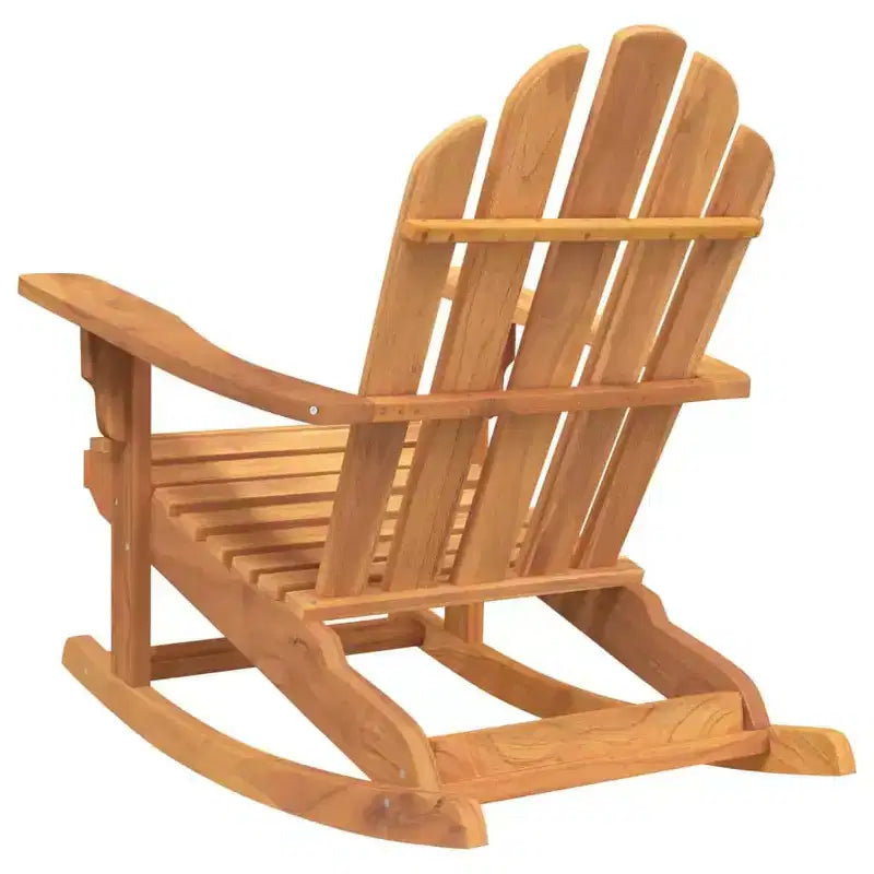 vidaXL Sedie a Dondolo da Giardino Adirondack 2 pz Legno Massello di Teak Arredo Esterni