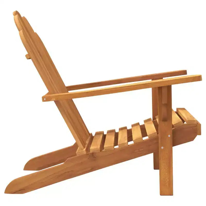 vidaXL Sedia da giardino Adirondack - Legno massello di teak - Finitura - Sedute da esterno