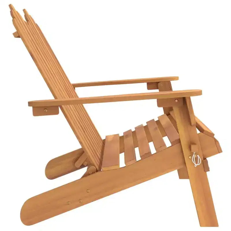 Panca da giardino Adirondack in legno massello di acacia con cuscini