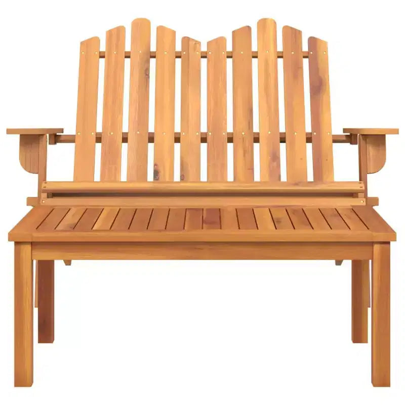 Set Lounge da Giardino Adirondack 2 Pezzi in Legno Massello di Acacia