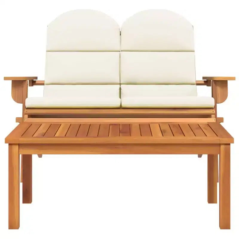 Set Lounge da Giardino Adirondack 2 Pezzi in Legno Massello di Acacia
