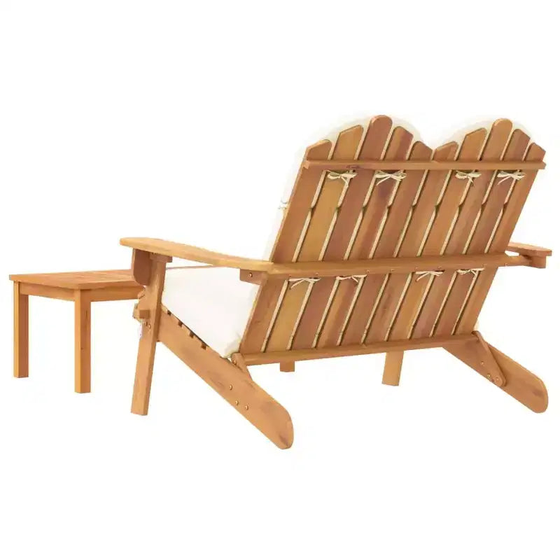 Set Lounge da Giardino Adirondack 2 Pezzi in Legno Massello di Acacia