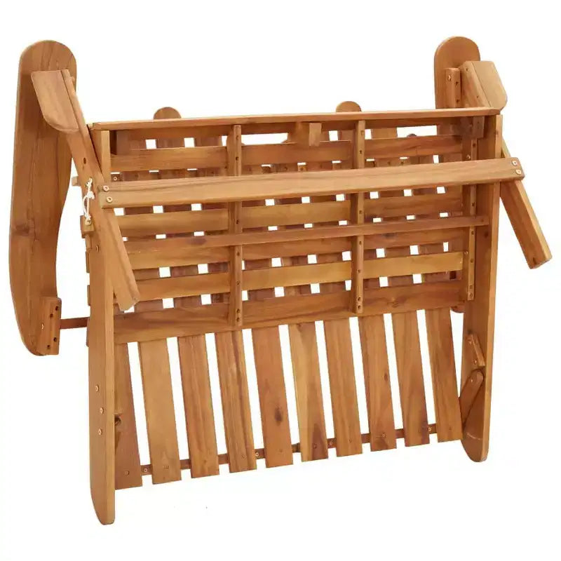 Set Lounge da Giardino Adirondack 2 Pezzi in Legno Massello di Acacia