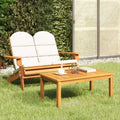 2-Piece Adirondack Garden Lounge Set  Solid Wood Acacia Furniture