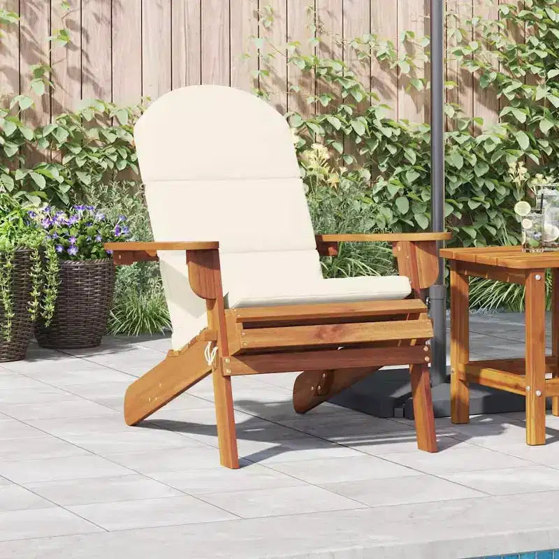 vidaXL Chaise de jardin Bois naturel Bois d'acacia massif Standard Pliable
