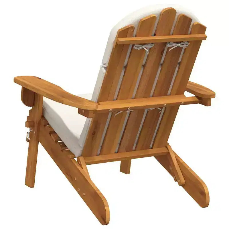 vidaXL Chaise de jardin Bois naturel Bois d'acacia massif Standard Pliable