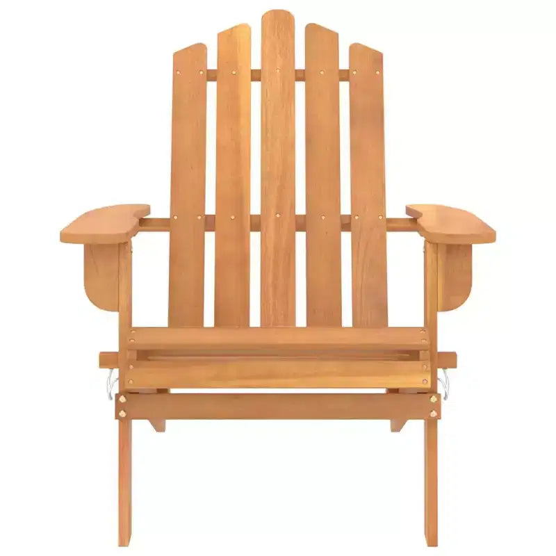 vidaXL Chaise de jardin Bois naturel Bois d'acacia massif Standard Pliable