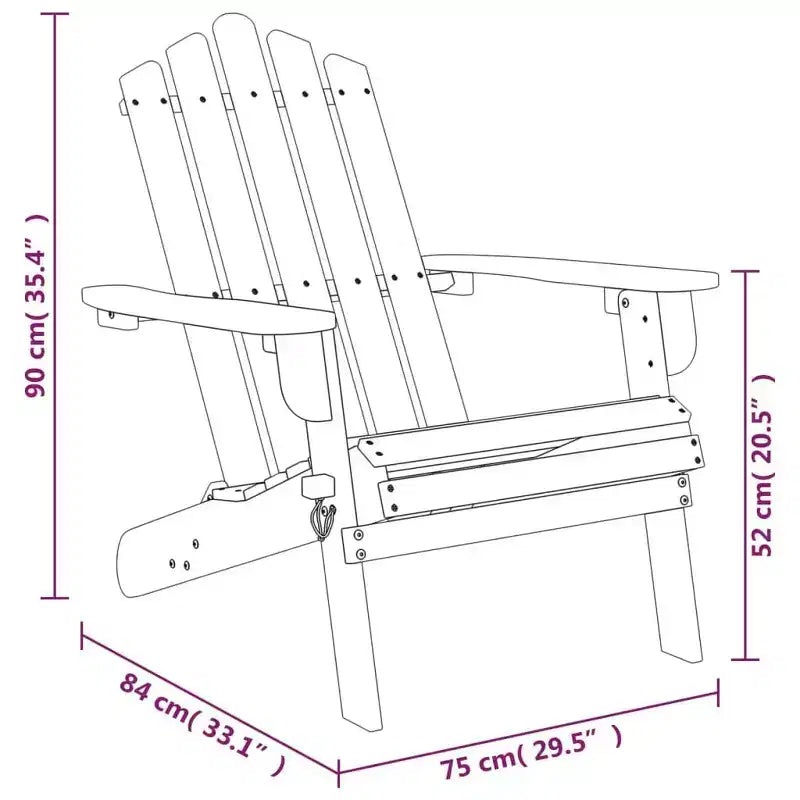 vidaXL Chaise de jardin Bois naturel Bois d'acacia massif Standard Pliable