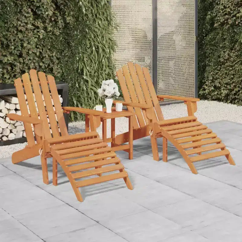 vidaXL Chaise de jardin Bois naturel Bois d'acacia massif Standard Pliable
