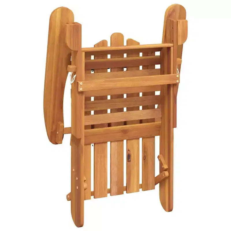 vidaXL Chaise de jardin Bois naturel Bois d'acacia massif Standard Pliable