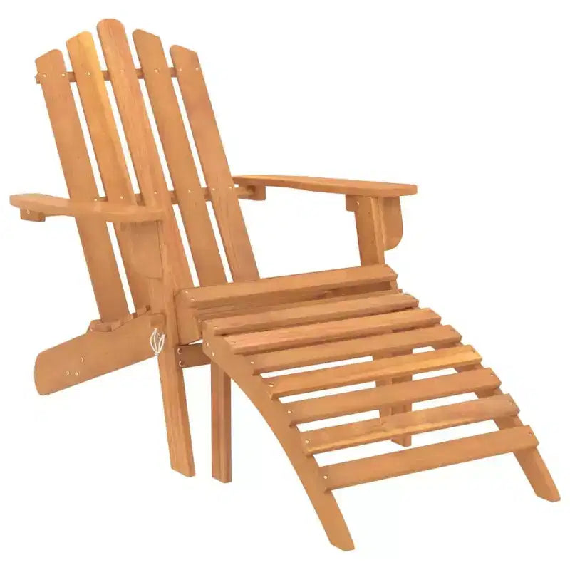 vidaXL Chaise de jardin Bois naturel Bois d'acacia massif Standard Pliable