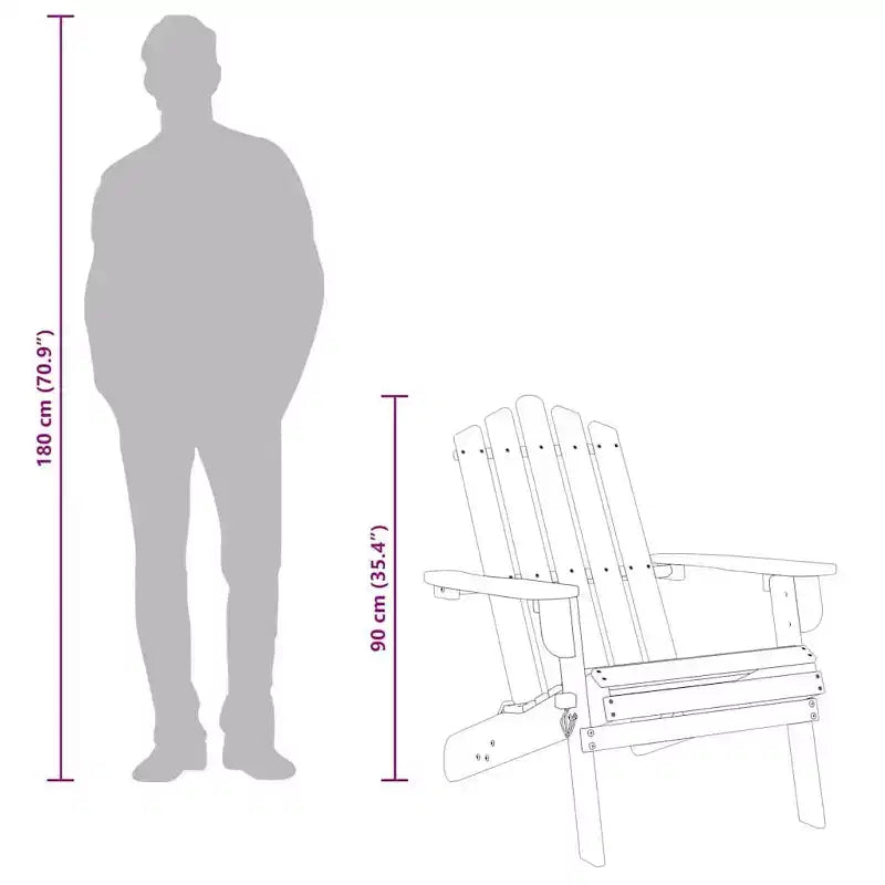 vidaXL Chaise de jardin Bois naturel Bois d'acacia massif Standard Pliable
