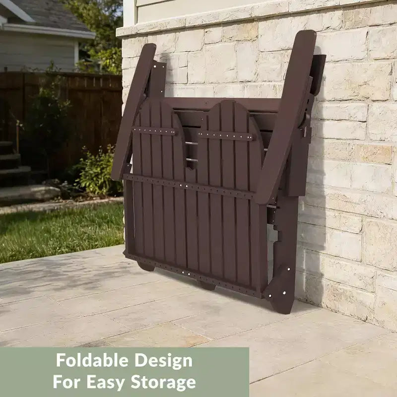 Banc de jardin pliant WestinTrends St. Augustine d'extérieur en HDPE de 49 po