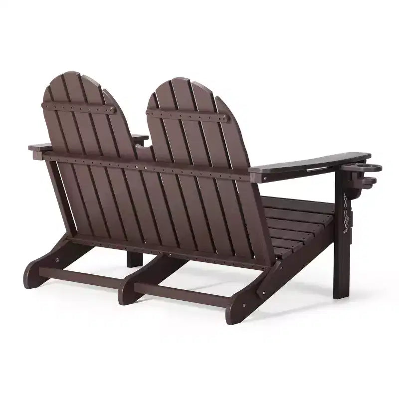 Banc de jardin pliant WestinTrends St. Augustine d'extérieur en HDPE de 49 po
