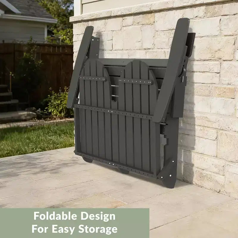 Banc de jardin pliant WestinTrends St. Augustine d'extérieur en HDPE de 49 po