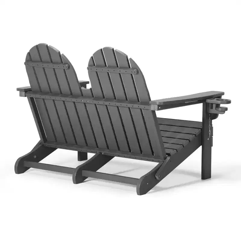 Banc de jardin pliant WestinTrends St. Augustine d'extérieur en HDPE de 49 po