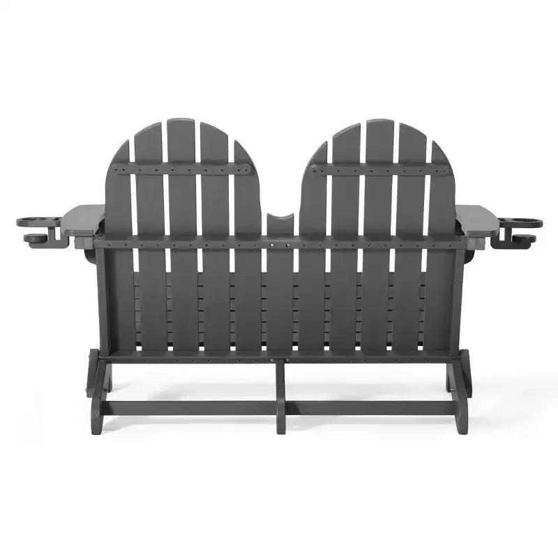 Banc de jardin pliant WestinTrends St. Augustine d'extérieur en HDPE de 49 po