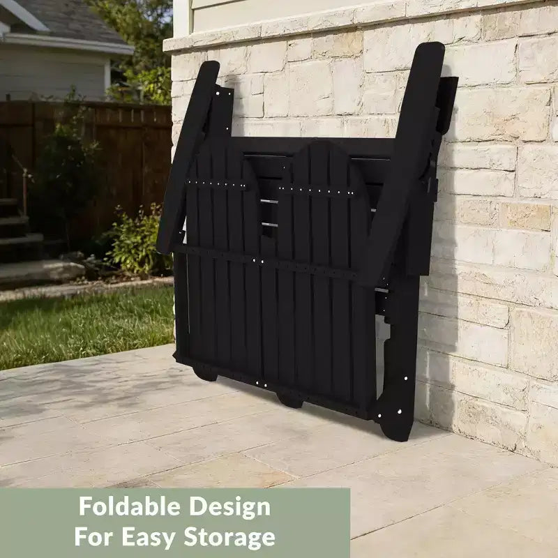 Banc de jardin pliant WestinTrends St. Augustine d'extérieur en HDPE de 49 po