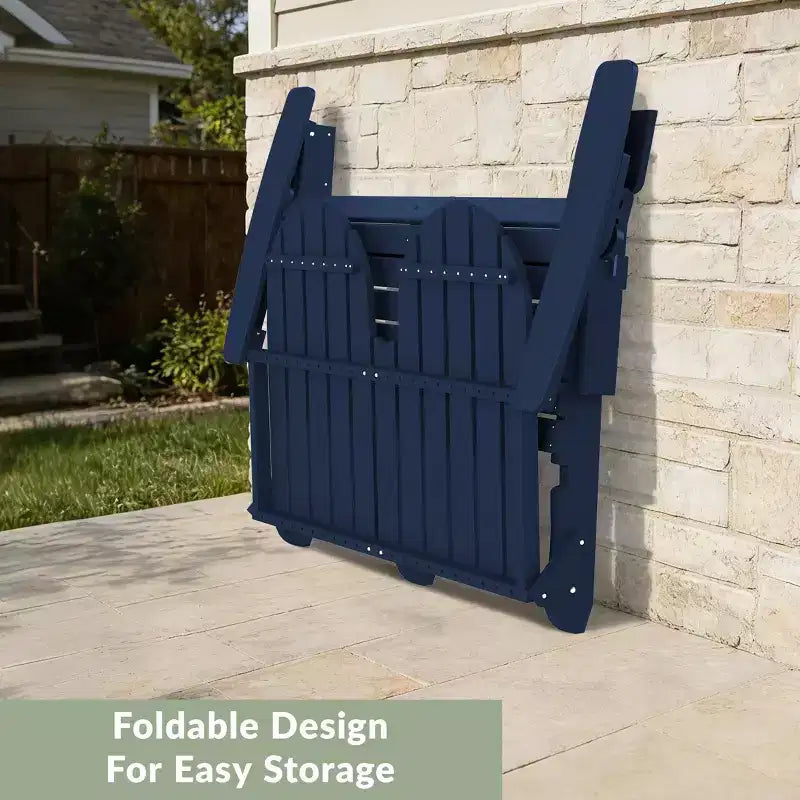 Banc de jardin pliant WestinTrends St. Augustine d'extérieur en HDPE de 49 po