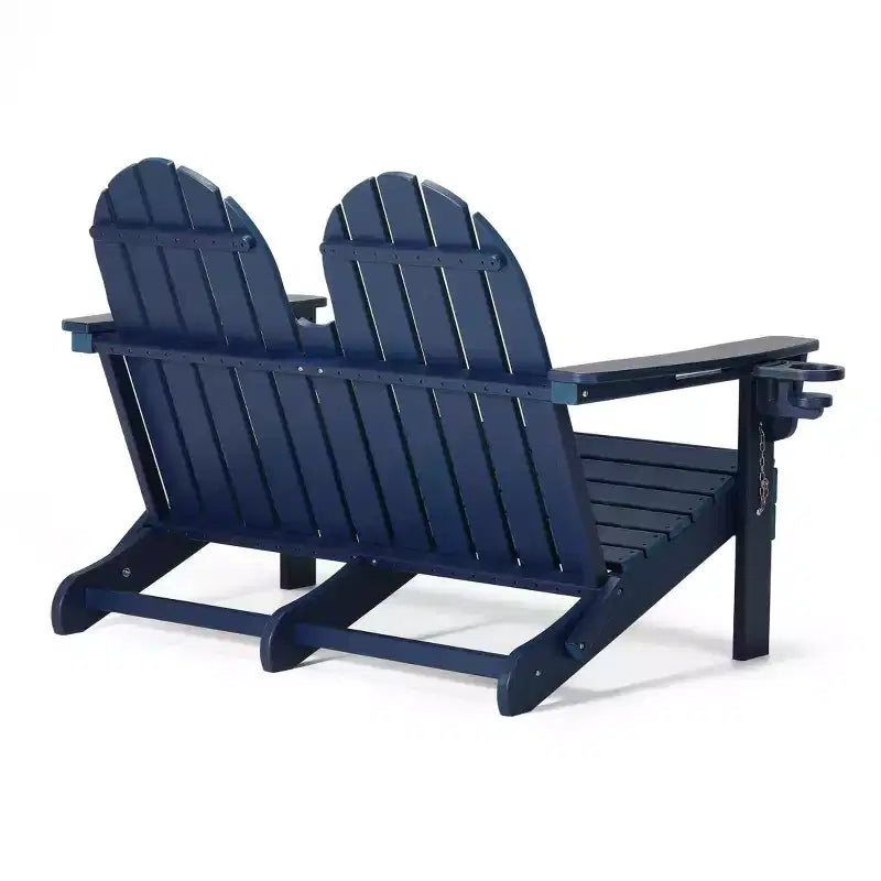 Banc de jardin pliant WestinTrends St. Augustine d'extérieur en HDPE de 49 po