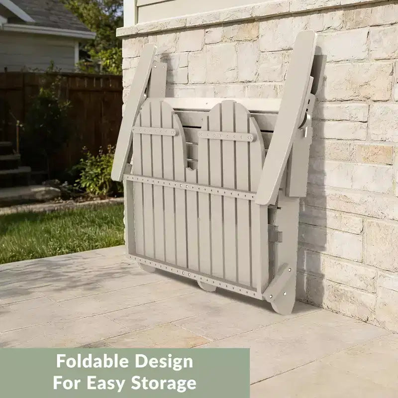 Banc de jardin pliant WestinTrends St. Augustine d'extérieur en HDPE de 49 po