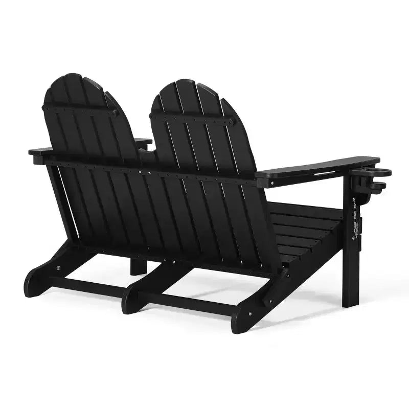 Banc de jardin pliant WestinTrends St. Augustine d'extérieur en HDPE de 49 po
