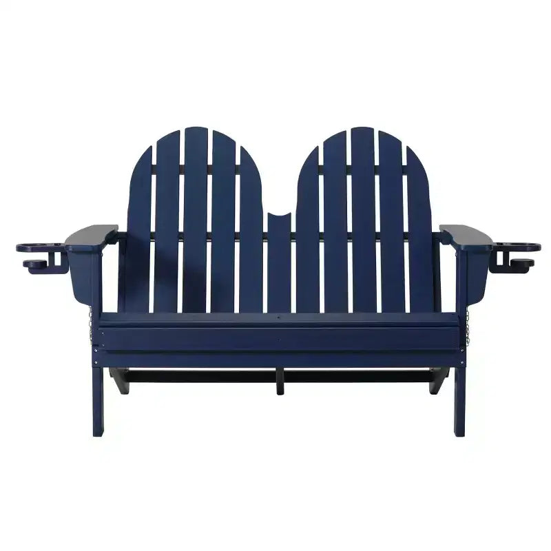 WestinTrends St. Augustine Outdoor Patio 49 HDPE Folding Adirondack Garden Bench