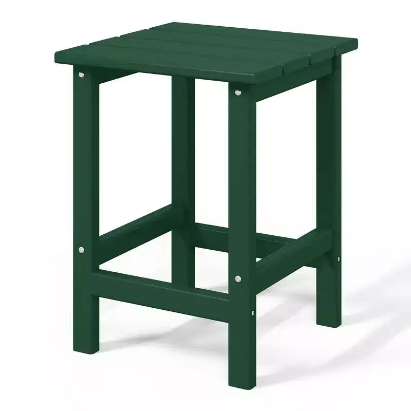 WestinTrends Highland Set Sedia Adirondack a 5 Pezzi con Pouf Pieghevole e Tavolo, Verde Scuro