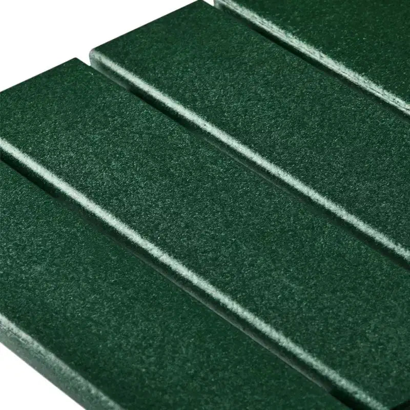 WestinTrends Highland Set Sedia Adirondack a 5 Pezzi con Pouf Pieghevole e Tavolo, Verde Scuro