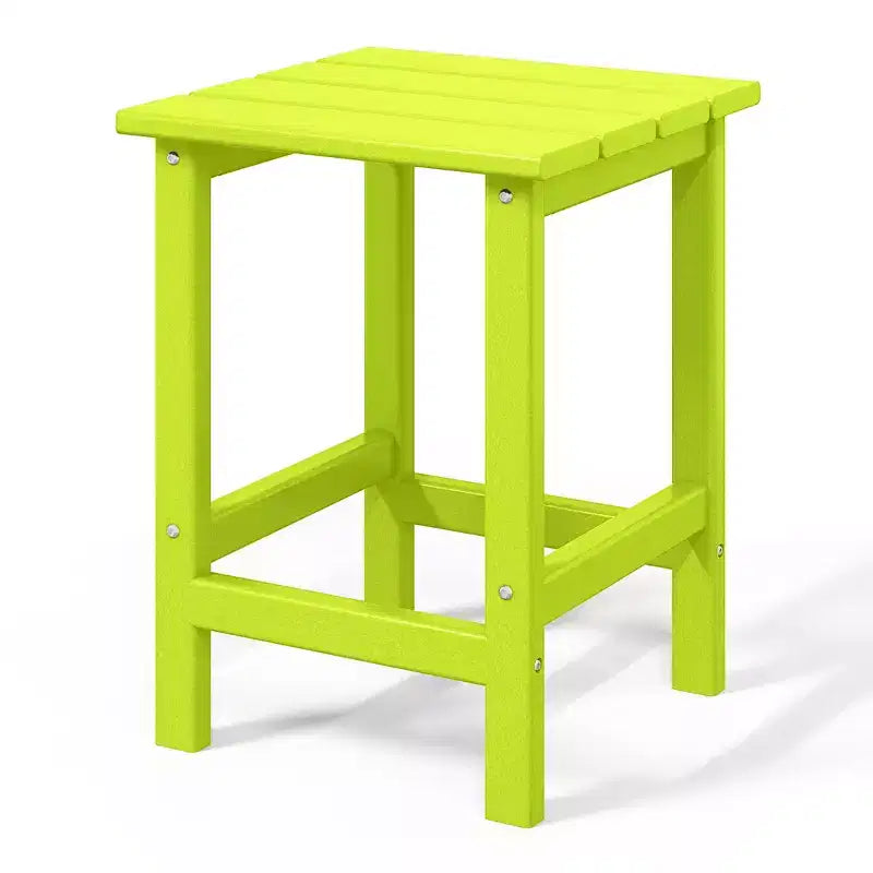 Ensemble de 5 chaises Adirondack WestinTrends Highland avec pouf pliant et table, Vert lime