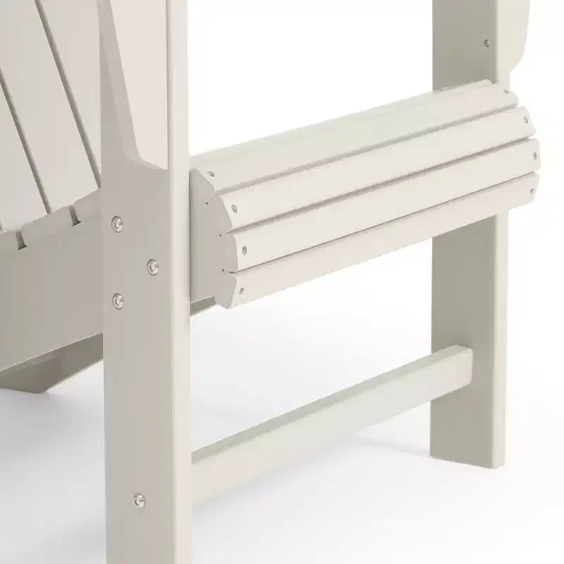 WestinTrends Highland Set Sedia Adirondack a 5 Pezzi con Pouf Pieghevole e Tavolo, Sabbia