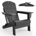 HDPE Adirondack Chairs, Weather Resistant Outdoor Chair, Heavy Duty 380Lbs Capacity, No Assembly Required, for Outdoor, Patio, Lawn