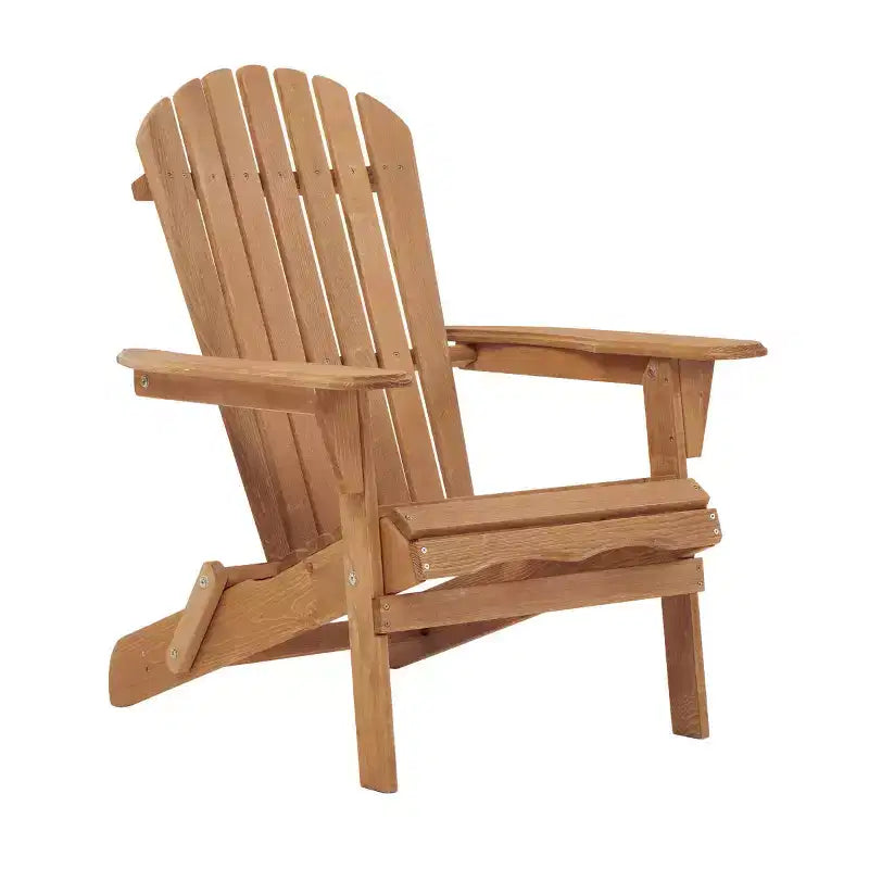 Set di 2 sedie Adirondack da esterno, sedie Adirondack pieghevoli in legno, sedie da patio in legno per tutte le stagioni per cortile, bordo piscina o giardino - Panipeachy
