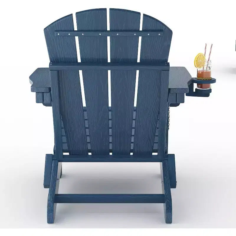 Set di Sedie Pieghevoli Adirondack da Esterno, Sedie Adirondack Resistenti alle Intemperie per Patio, Esterno, Terrazzo, Sedie da Falò