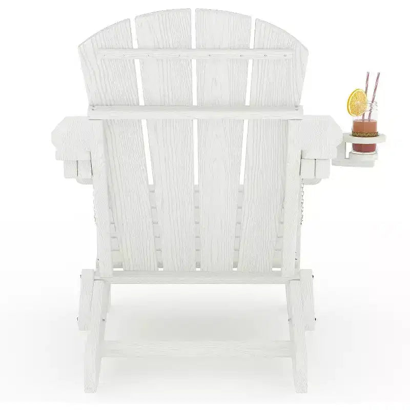 Set di Sedie Pieghevoli Adirondack da Esterno, Sedie Adirondack Resistenti alle Intemperie per Patio, Esterno, Terrazzo, Sedie da Falò