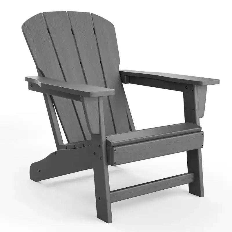 Sedia Adirondack Moderna, Capacità 172 kg, Sedia da Giardino Ergonomica e Sovradimensionata, Mobili da Giardino Impilabili Resistenti alle Intemperie per Giardino, Prato, Spiaggia
