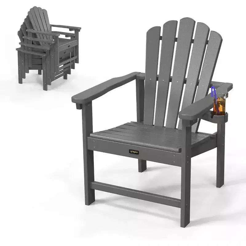 Karl Home 1 chaise de patio pliante empilable Adirondack en PEHD