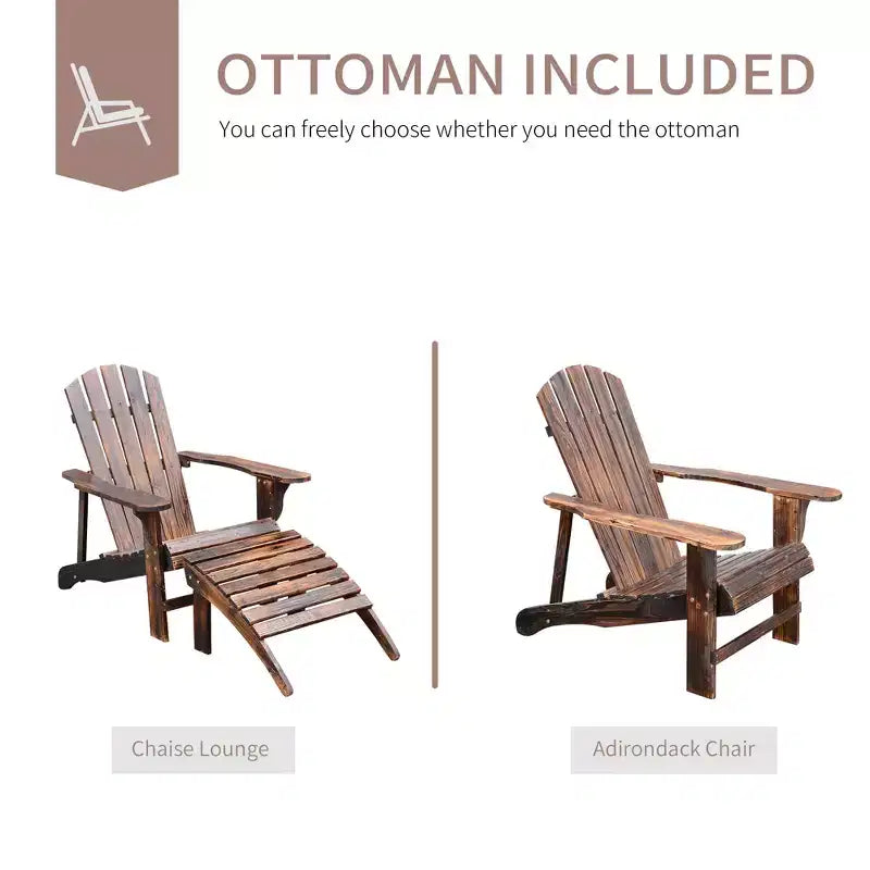 Sedia Adirondack Doppia in Legno, Divanetto da Esterno con Schienale Alto, Braccioli Lisci
