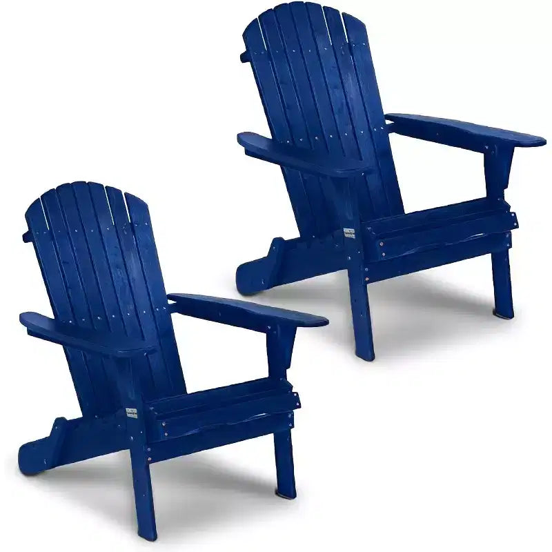 Sedie Adirondack pieghevoli VINGLI, sedia Adirondack in legno per esterni, sedie pieghevoli da falò per patio, barbecue, portico, cortile, piscina, nero