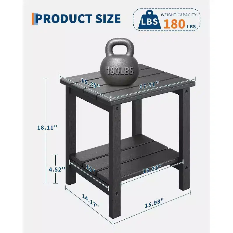 Set di 4 sedie Adirondack pieghevoli con 2 tavolini laterali, sedie da esterno in HDPE con portabicchieri, finitura effetto legno per patio, terrazze, giardini, bracieri