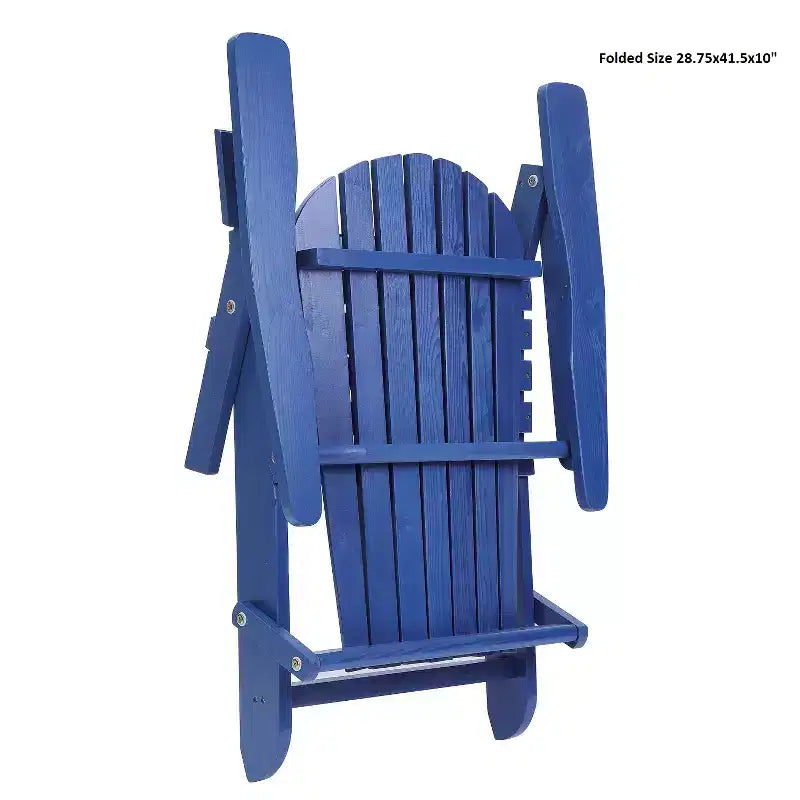 Sedia Adirondack Pieghevole Grande in Legno di Pino Grand Collection